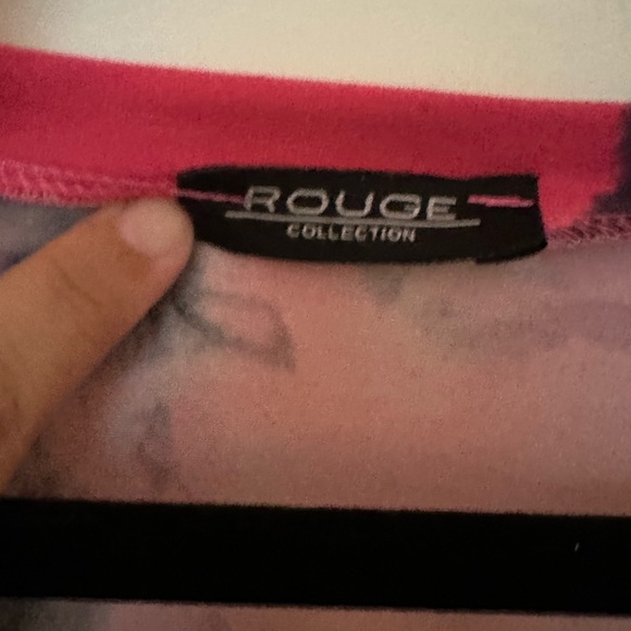 Rouge tiedied shirt pink/gray- 2XL - Picture 7 of 8